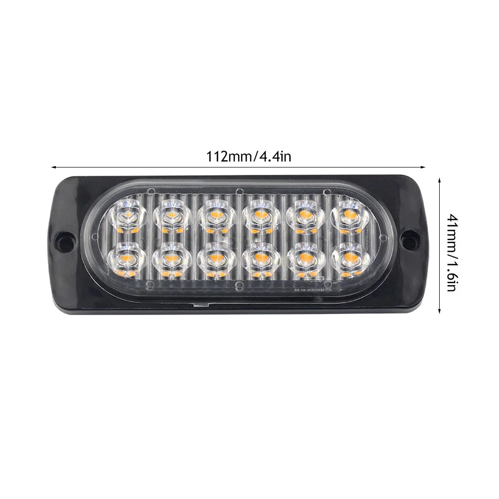 12 Strobe Warning Cheap Grille Flashing Lightbar Truck Beacon