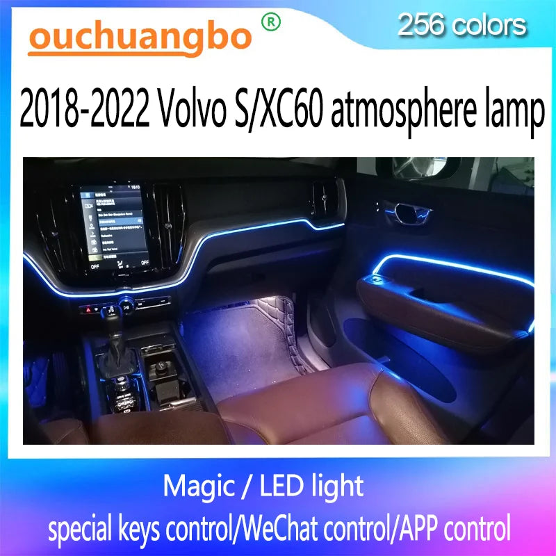 For 2018-2022 S60 XC60 Atmosphere Lamp Ouchuangbo Ambient