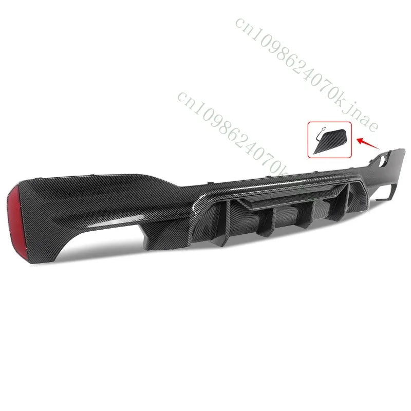For BMW G30 530I 540I M550I Rear Diffuser Lip Carbon Look Fit M