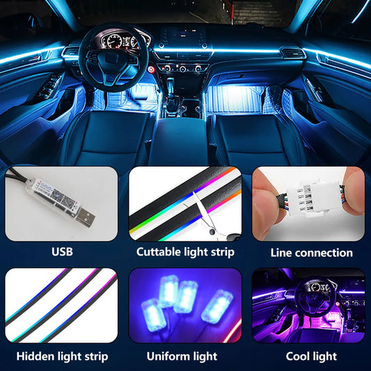 For Cadillac Sts 2005~2011 2 18 In Ambient Lighting Trunk