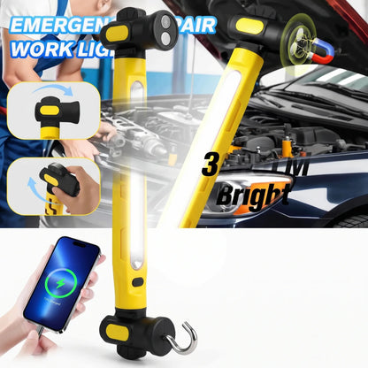 Magnetic Yellow Cob Work Beads usb-c Rechargeable Inspection 360