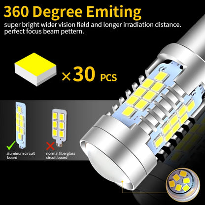 2X Stop 1157 P21 5W bay15d baz15d 3535 21-smd