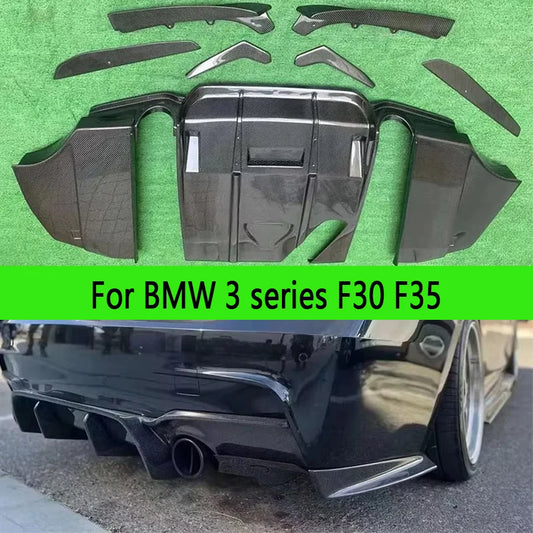 For BMW 3 Series F30 F35 320 330 Carbon Fiber Rear Bumper