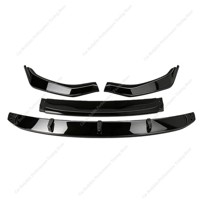 For BMW X1 F48 M Sport Gloss Black Mt Front Bumper Lip Spoiler