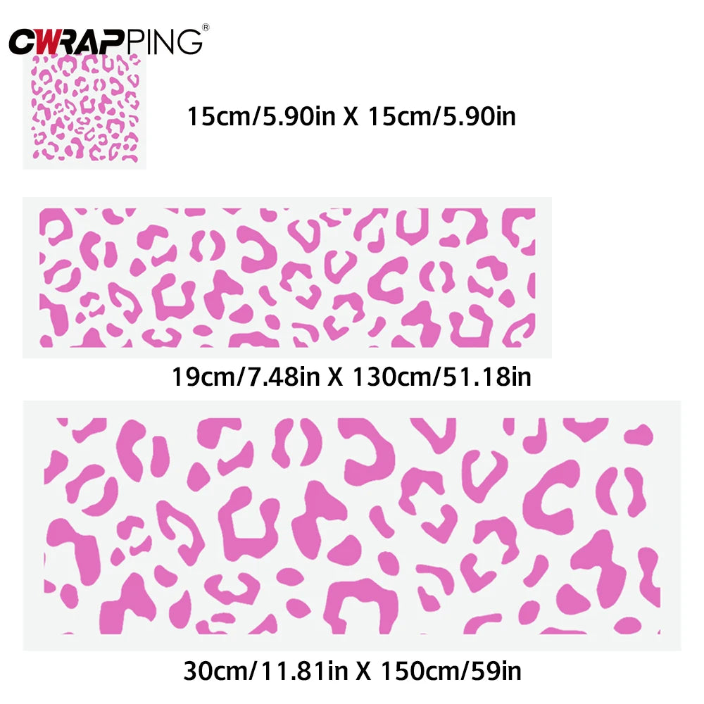 For Motorcycle Leopard Print Decorate Waterproof Stickers