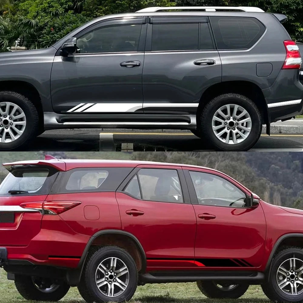 For Toyota Fortuner 4X4 Off Road Side Door Stickers Graphic