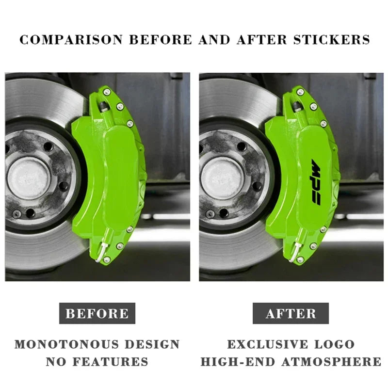 For Mazda Mps Logo 6 3 Vinyl Heat Resistant Caliper Cover