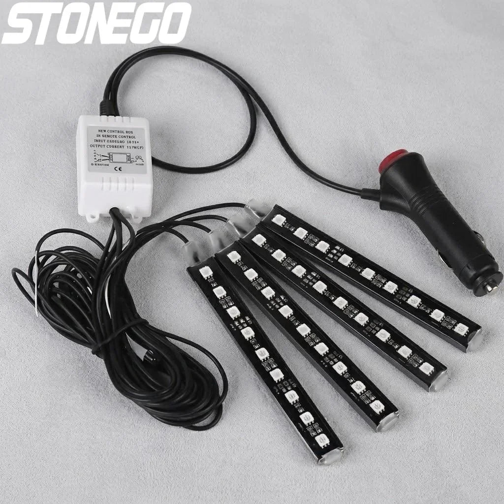 For Auto Interior Ambient Lighting Decoration RGB Strip 12V
