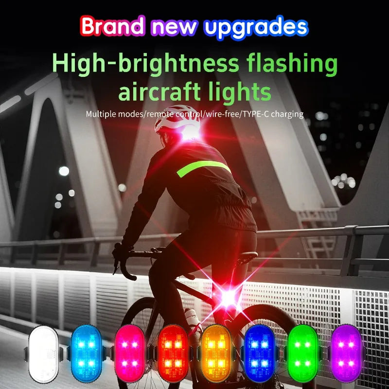 10PCS Wireless Aircraft Airplane Helicopter Warning RGB Strobe