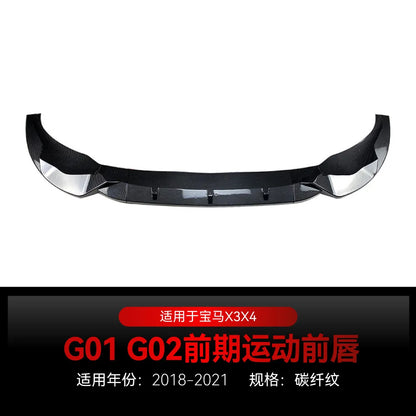 For BMW X3 G01 X4 G02 M Pack 2018-2021 Front Lip Corner Spoiler
