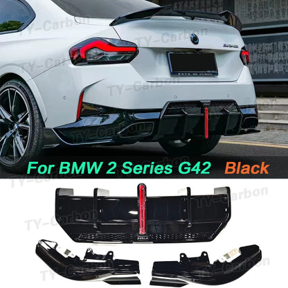 For BMW 2 Series G42 M240I Rear Bumper Diffuser Lip Spoiler