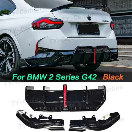 For BMW 2 Series G42 M240I Rear Bumper Diffuser Lip Spoiler