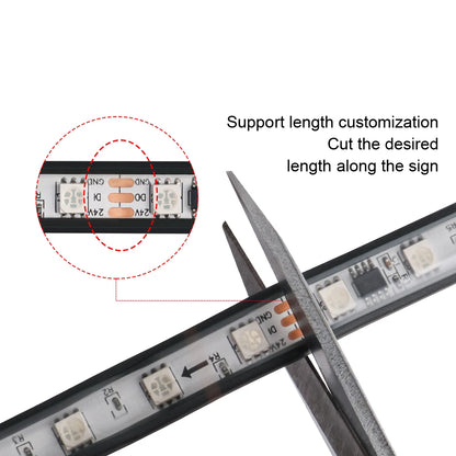 24V Truck Trailer Drl Strip Flowing Streamer Warning Night