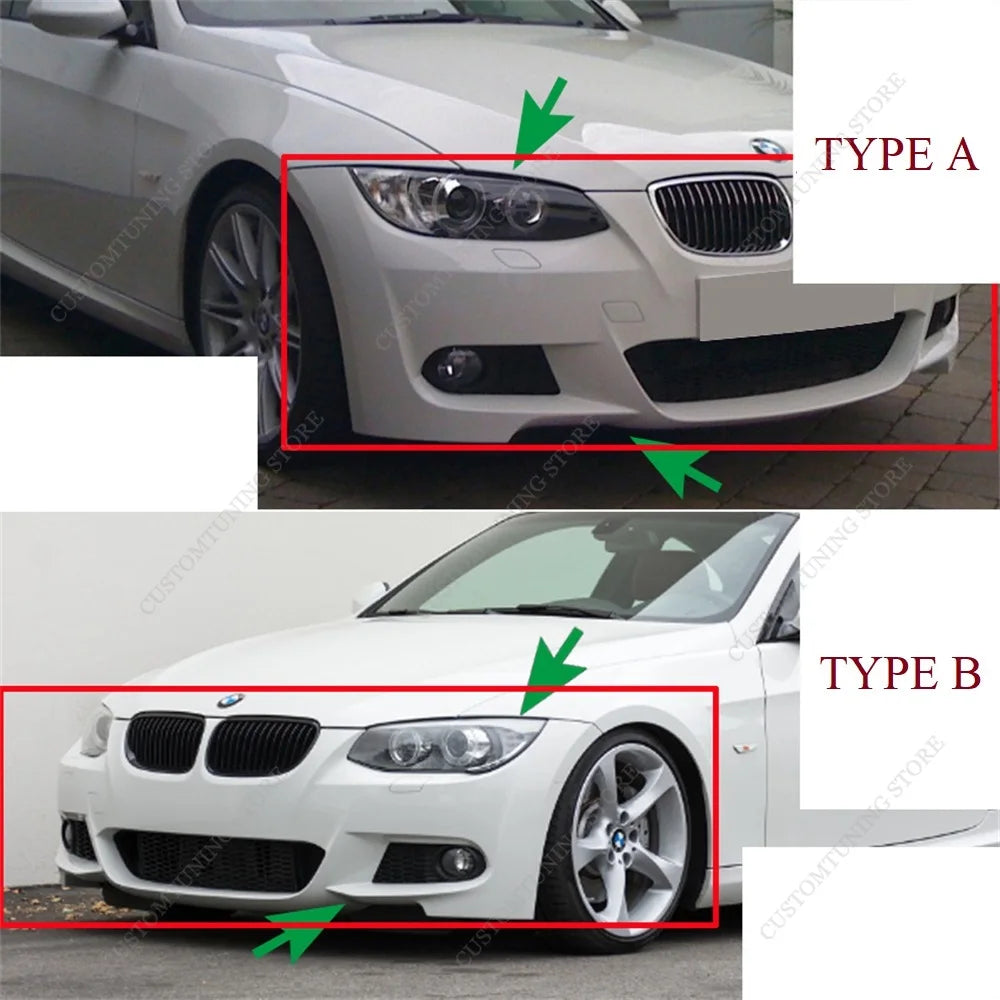 For BMW E92 E93 Front Bumper Lip Splitter Cover Diffuser 320D