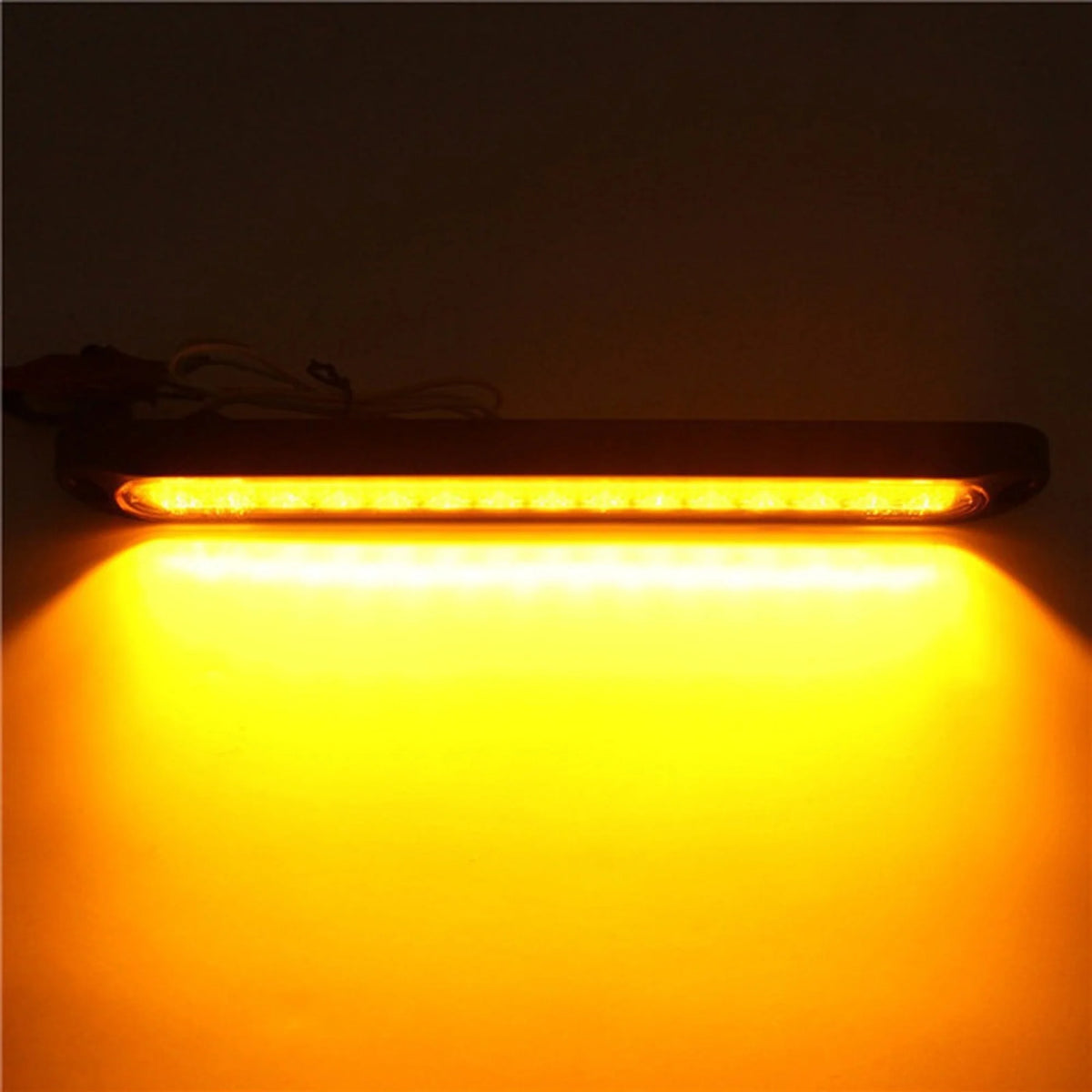 For Trailer 4PCS Yellow 12-24v 15LED Tail Rear Truck Lorry