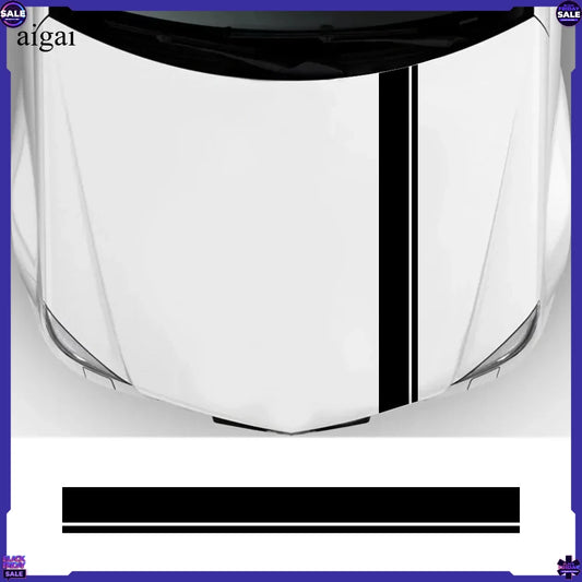 For Pickup Trcks Bonnet Sticker Hood Racing Decals SUV Stripes