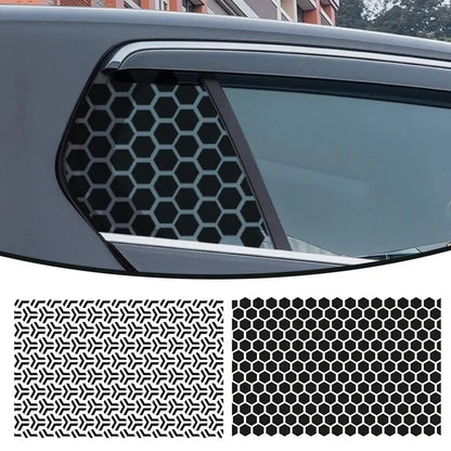 75x50cm Matte Black Stickers Honeycomb Hexagon Hollow