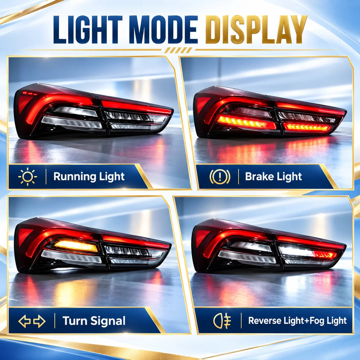 For Maserati Ghibli 2014‑2022 Upgrade Rear Tail Assembly Drl