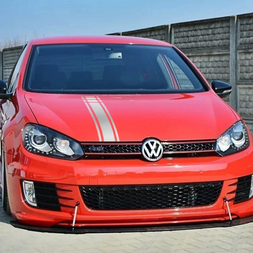 For Volkswagen VW Golf 8 7 Hood Racing Sticker R Gti MK8 MK7 MK5