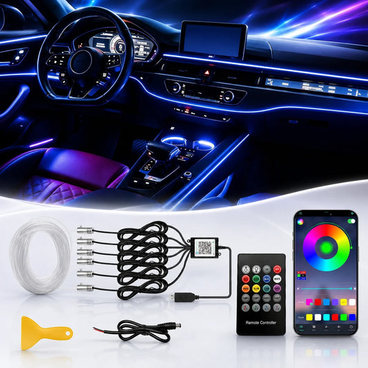 RGB Ambient Strip Kit Million Colors Interior APP Remote