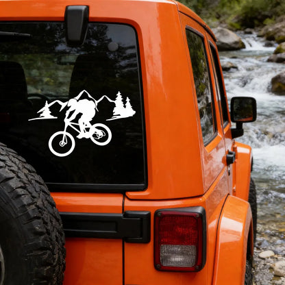 Mountain Trail Riding Outdoor Vinyl Decal Nature Escape Sticker