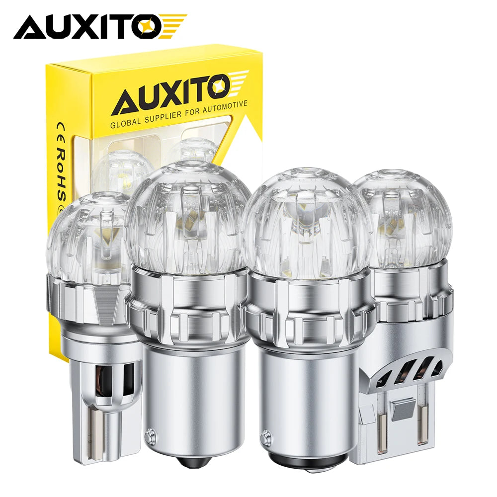 Auxito 2PCS 1157 P21 5W bay15d Red Stop Bulb