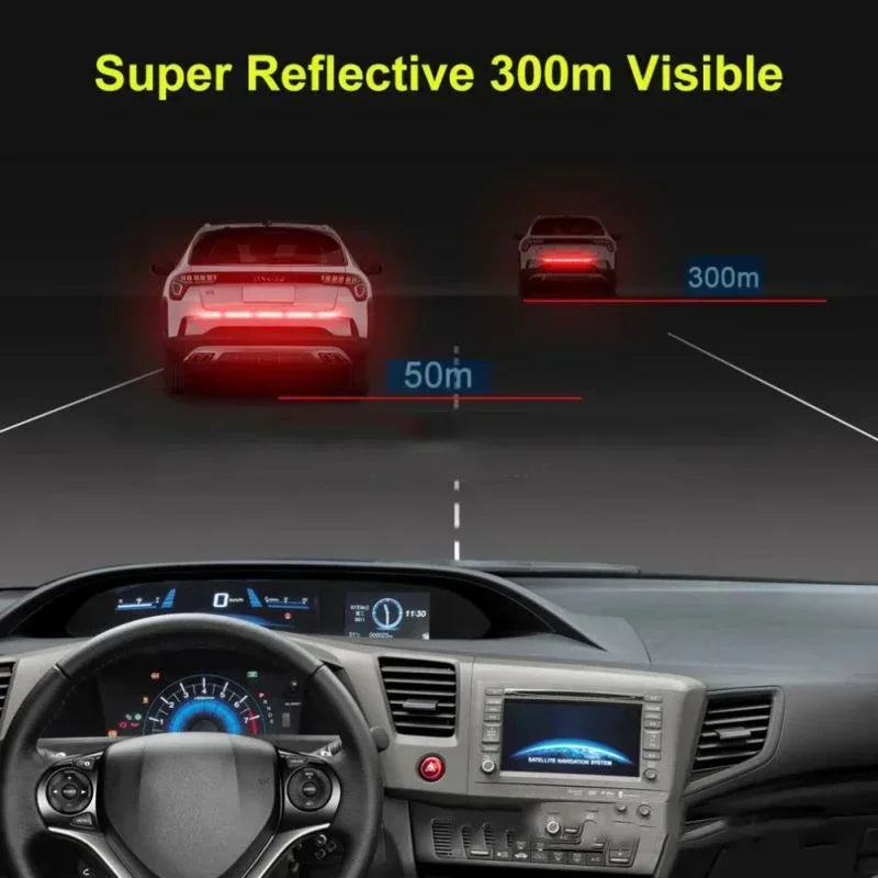 For Automobile Trunk Night Reflective Strip Reflective Sticker