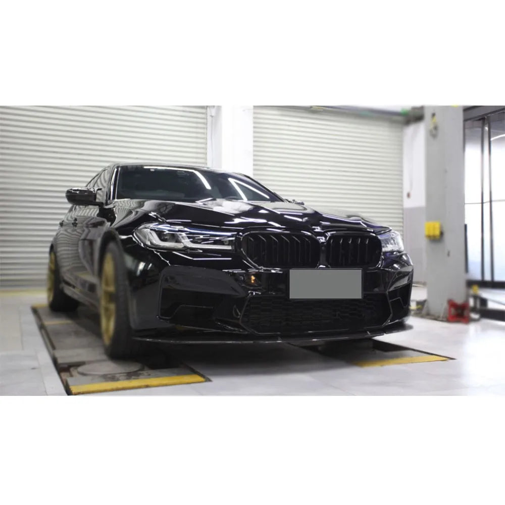 For BMW 5 Series F90 M5 Dry Carbon Fiber Front Bumper Lip Chin