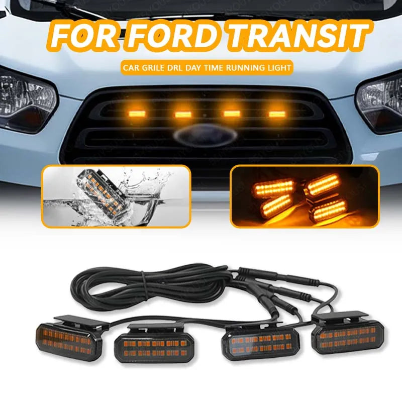For Ford Transit 18LED Front Grille Daytime Running Wheel