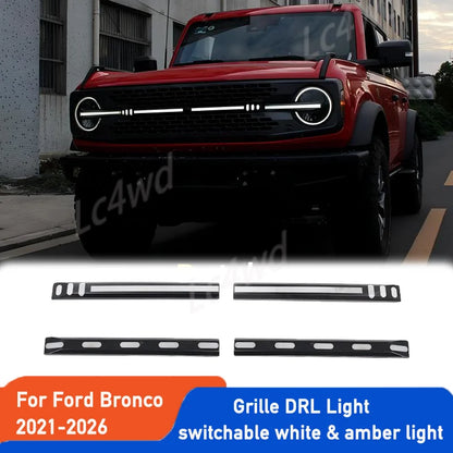 For Bronco 2021-2026 Exclude Sport lc4wd 4X4 Exterior Grille