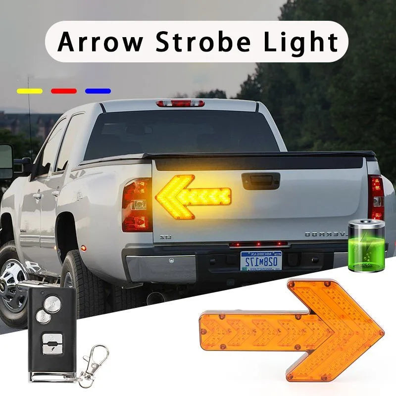 1PCS Remote Charging Magnetic Suction Arrow Tail Portable Road