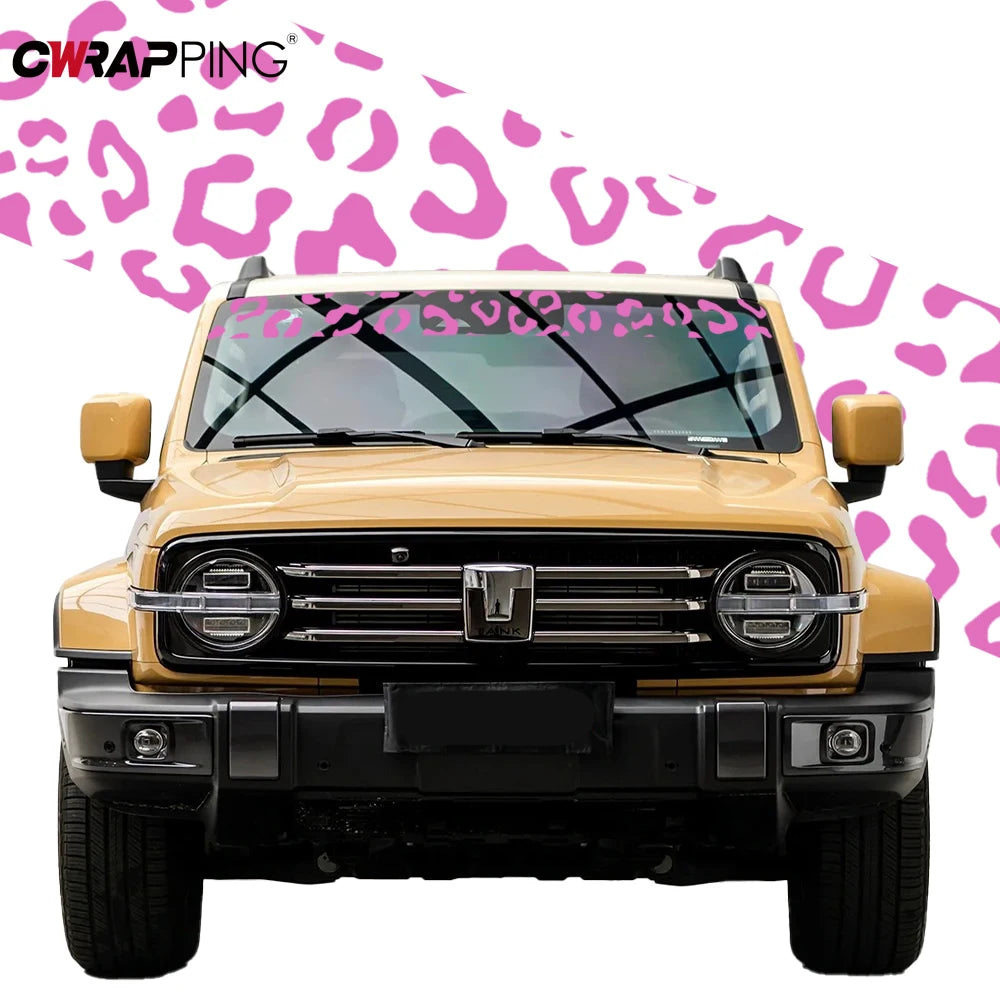 For Motorcycle Leopard Print Decorate Waterproof Stickers