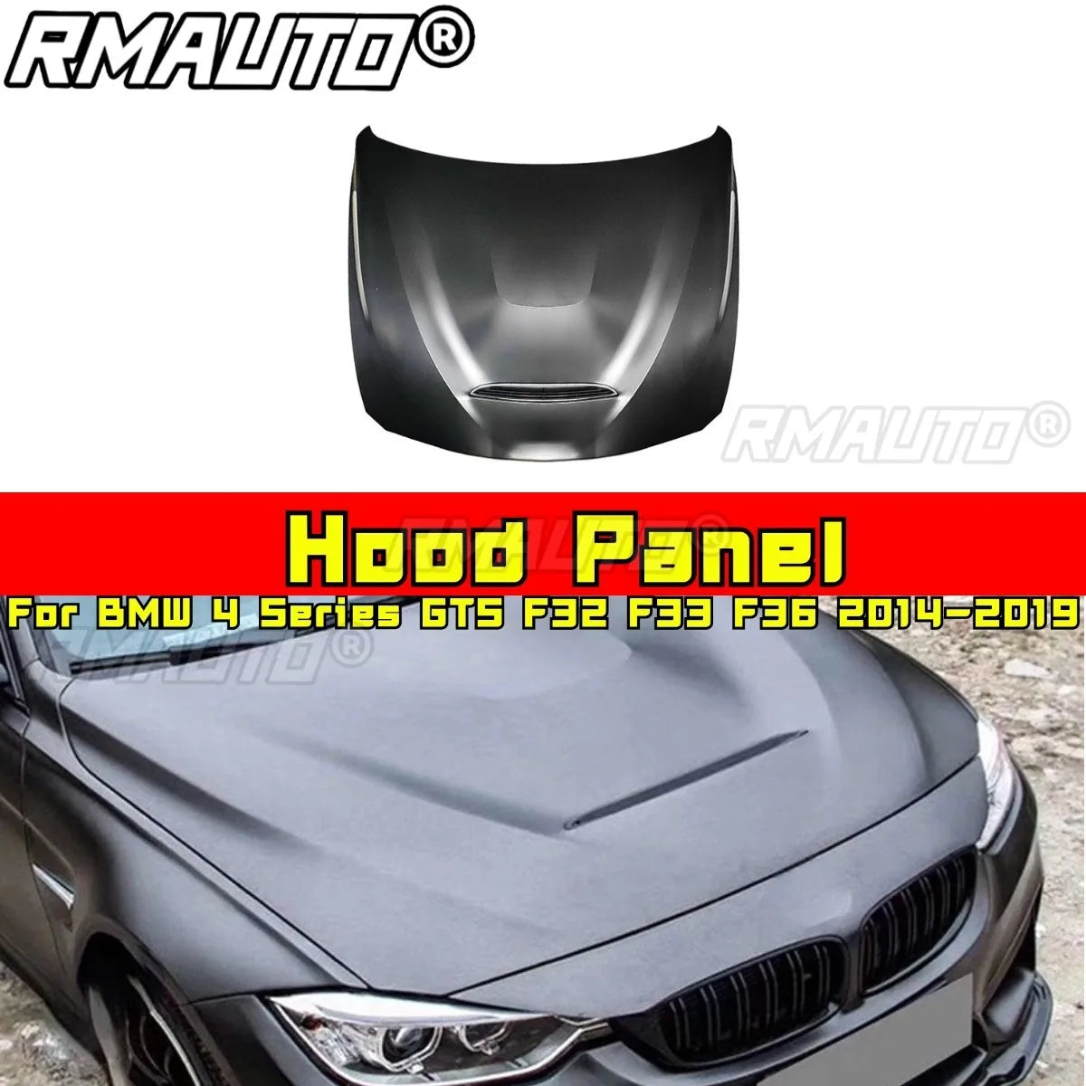 For BMW 4 Series Gts F32 F33 F36 Front Bonnet Hood Compatible