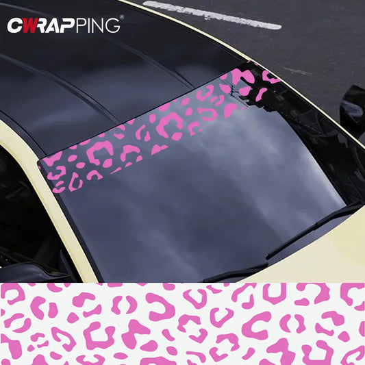 For Motorcycle Leopard Print Decorate Waterproof Stickers