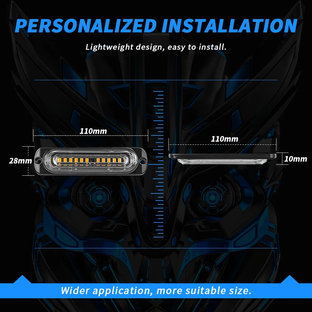 Warning Use Strobe Front Grille Emergency Flashing Bar Multiple