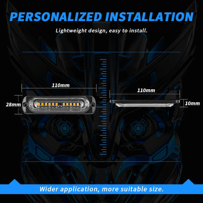 Warning Use Strobe Front Grille Emergency Flashing Bar Multiple