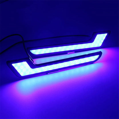 4PCS Daytime Running Blue l-shape Strips 12V Drl Bar