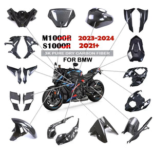 For BMW S1000R 2021-2026 M1000R 2024 Motorcycle 3K Carbon Fiber
