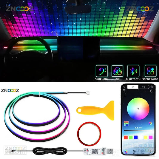 For Tesla Model 3 Y S Znoooz 140CM Ambient Interior RGB Symphony