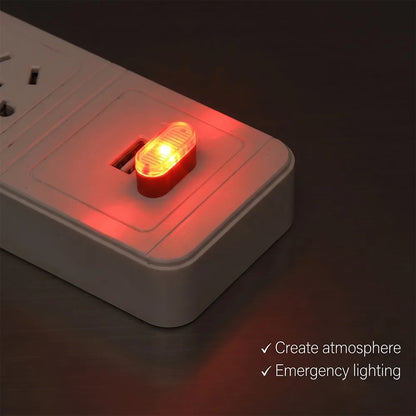 1PC MINI USB Atmosphere Interior Neon Emergency Lighting Plug