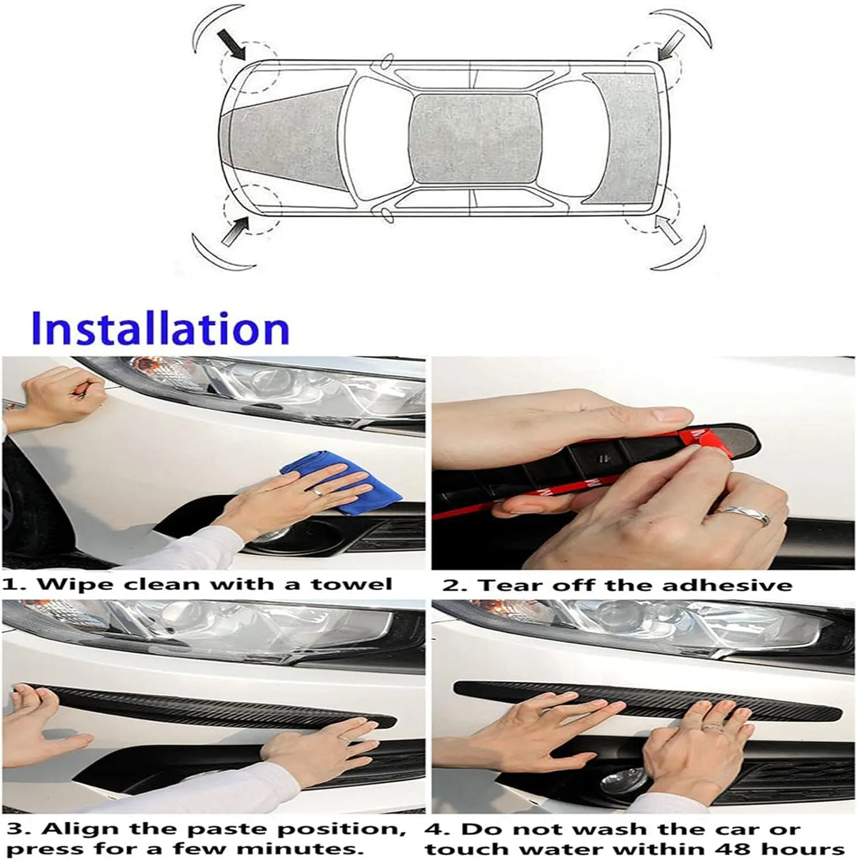 Bumper Protector Strip Guard Corner Protection anti-collision