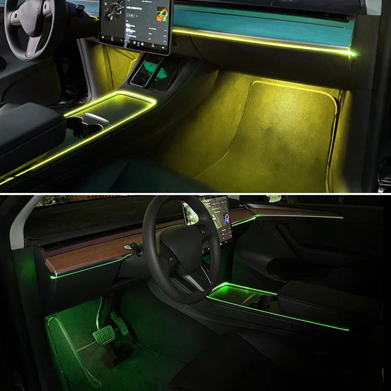For Tesla Model 3 Y 2021 Center Console Dashboard Neon Tubes