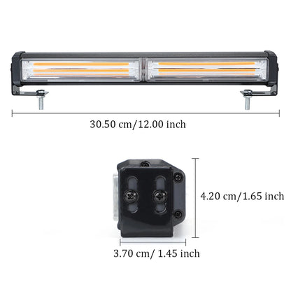 2-section Cob Work Strobe Warning Modes 12V 24V Cigarette