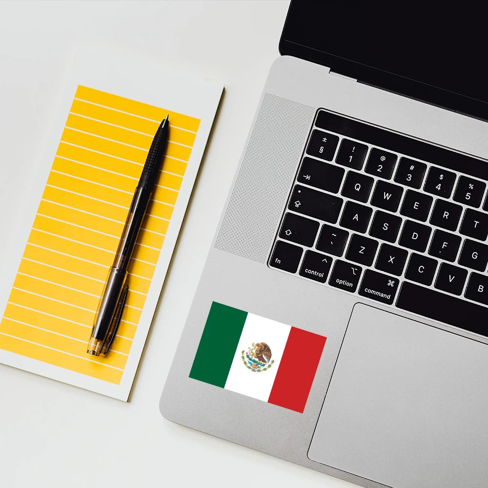 For Skoda Volkswagen SEAT Tesla Toyota 3PCS Mexican Flag Sticker