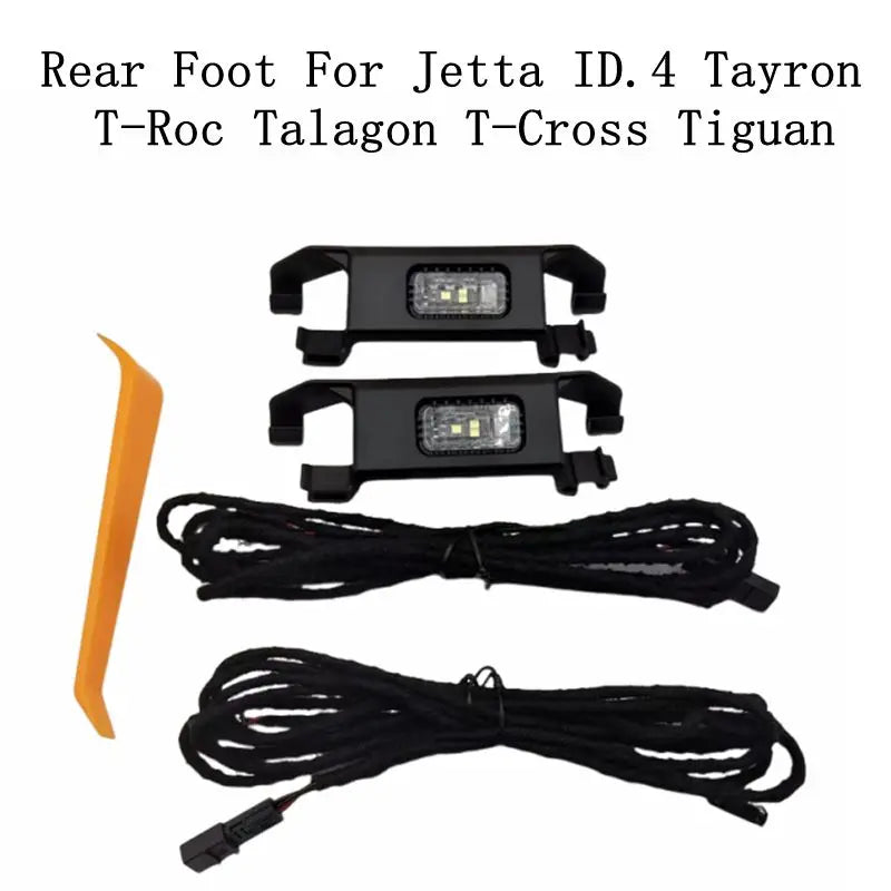 For T-ROC Jetta Polo T-Cross Enyaq 2PCS Rear Footlight Footwell