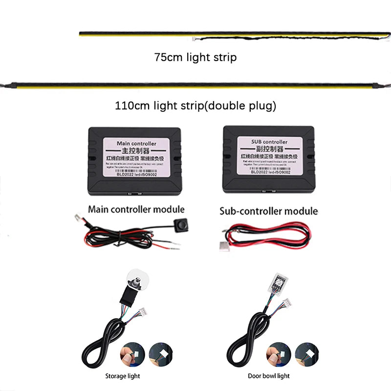 In RGB Colors Acrylic Strip Ambient Parts Replacement Wires
