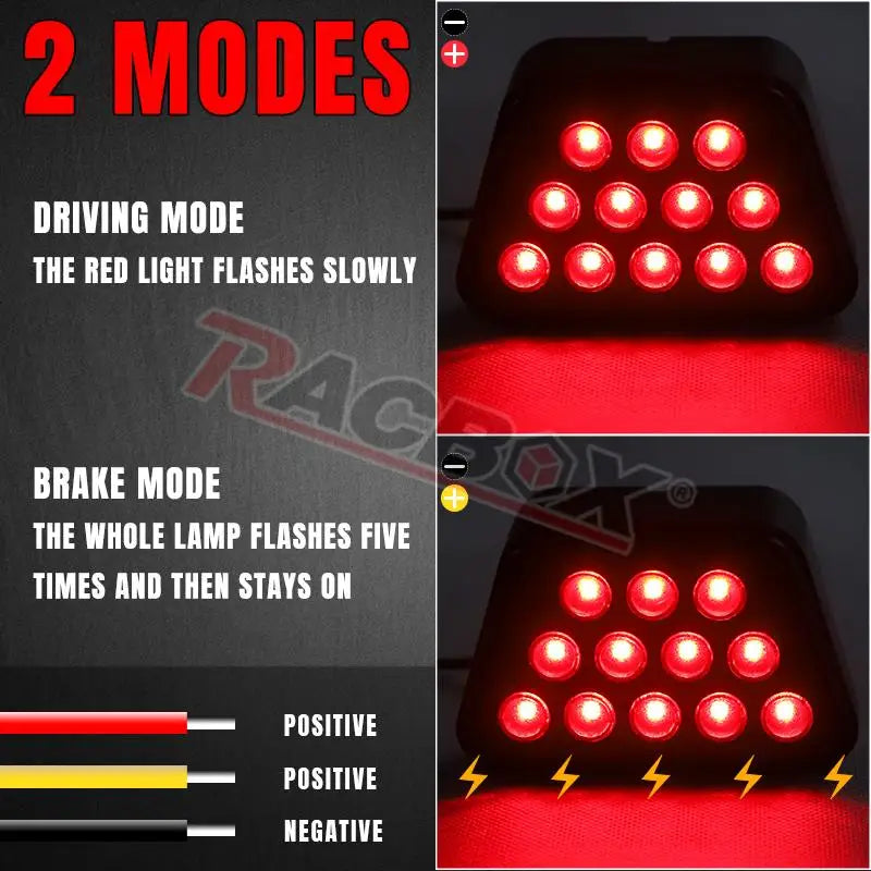 For Jeep Toyota Ford Reverse Taillight 12V Rear Bumper 3RD Third