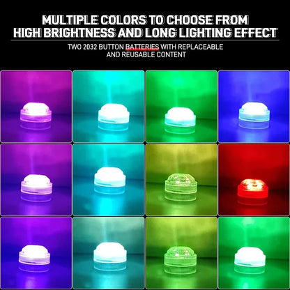 For Auto Roof Foot Atmosphere Lamp 1SET Remote Control Interior