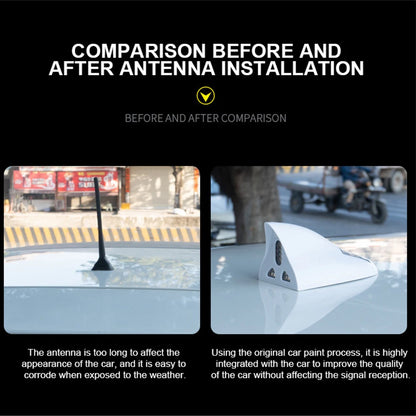 Solar Anti Collision Warning Shark Fin Antenna Automobile