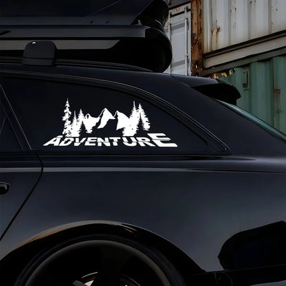 Stickers Forest Adventure off-road Rear Windshield Camping Glass